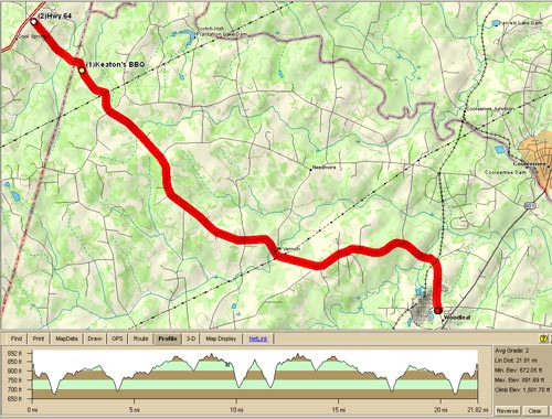 WMS 22 course map